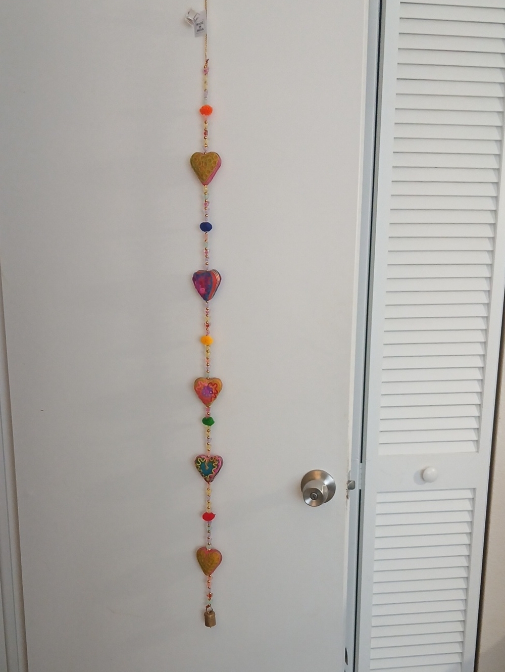 Handcrafted Multicolor Heart Hanging Garland